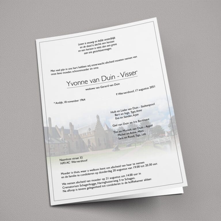 Rouwbrief Radboud