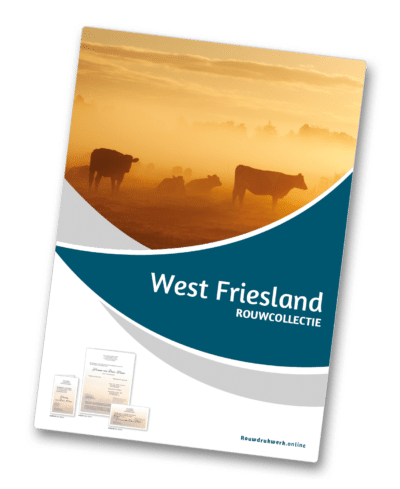 Dankbetuiging "dubbel" serie West Friesland