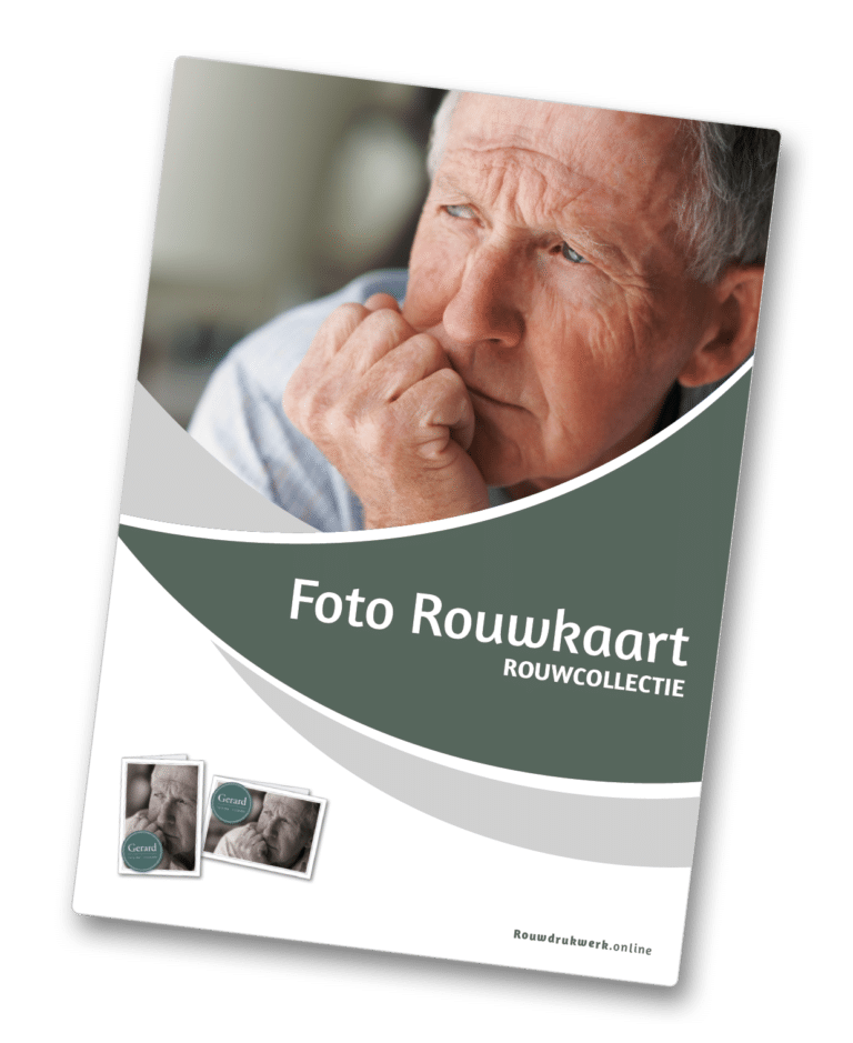 rouwcollectie rouwkaarten met foto